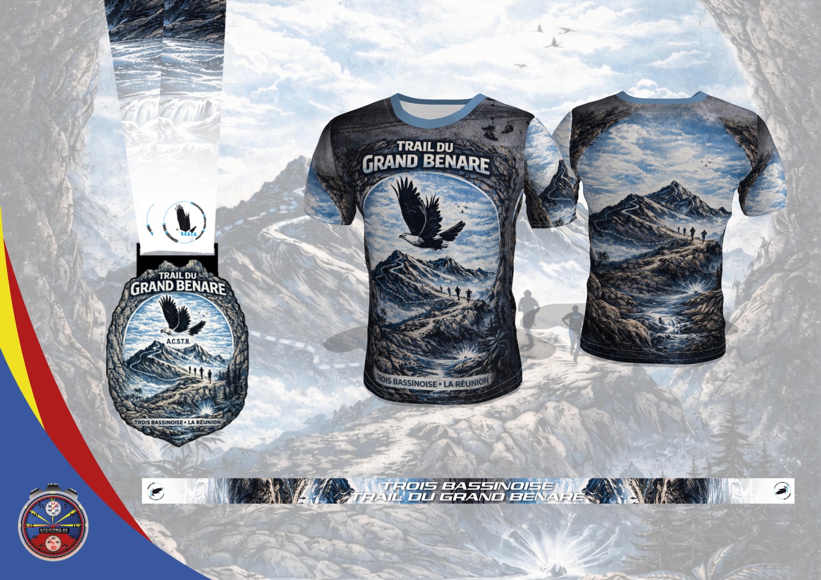 Maillot collector et médaille du Trail du Grand Bénare